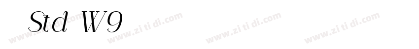 华康 Std W9字体转换